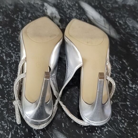BRAND NEW UNISA SLINBACK HEELS with RHINESTONE POINTED TOEPUMP - Picture 11 of 14
